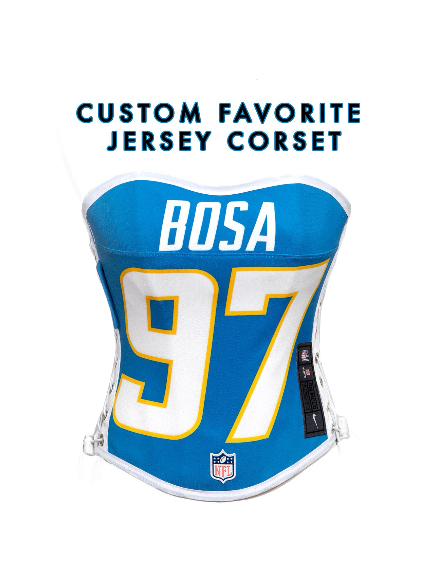 Custom Favorite Jersey Sport Team Corset Rework