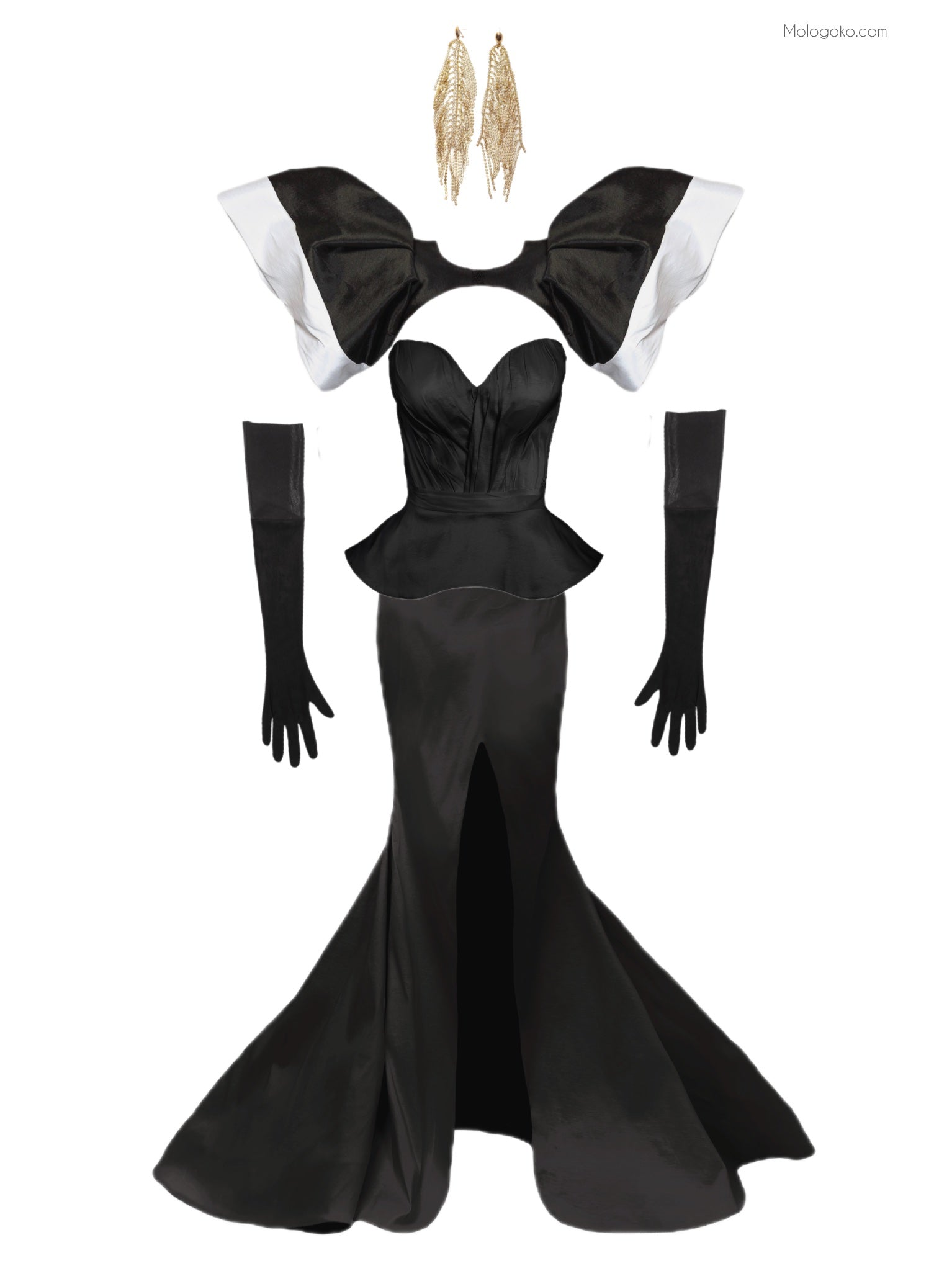 Chapel Window Statement Sleeves - Mologoko Couture