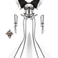 Chapel Window Evening Mermaid Style Front Slit Skirt - Mologoko Couture