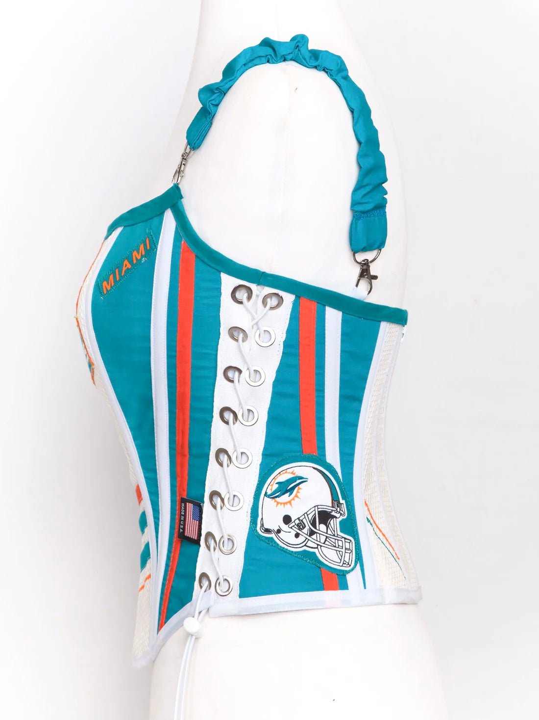 Miami Dauphins Football Team Corset Top