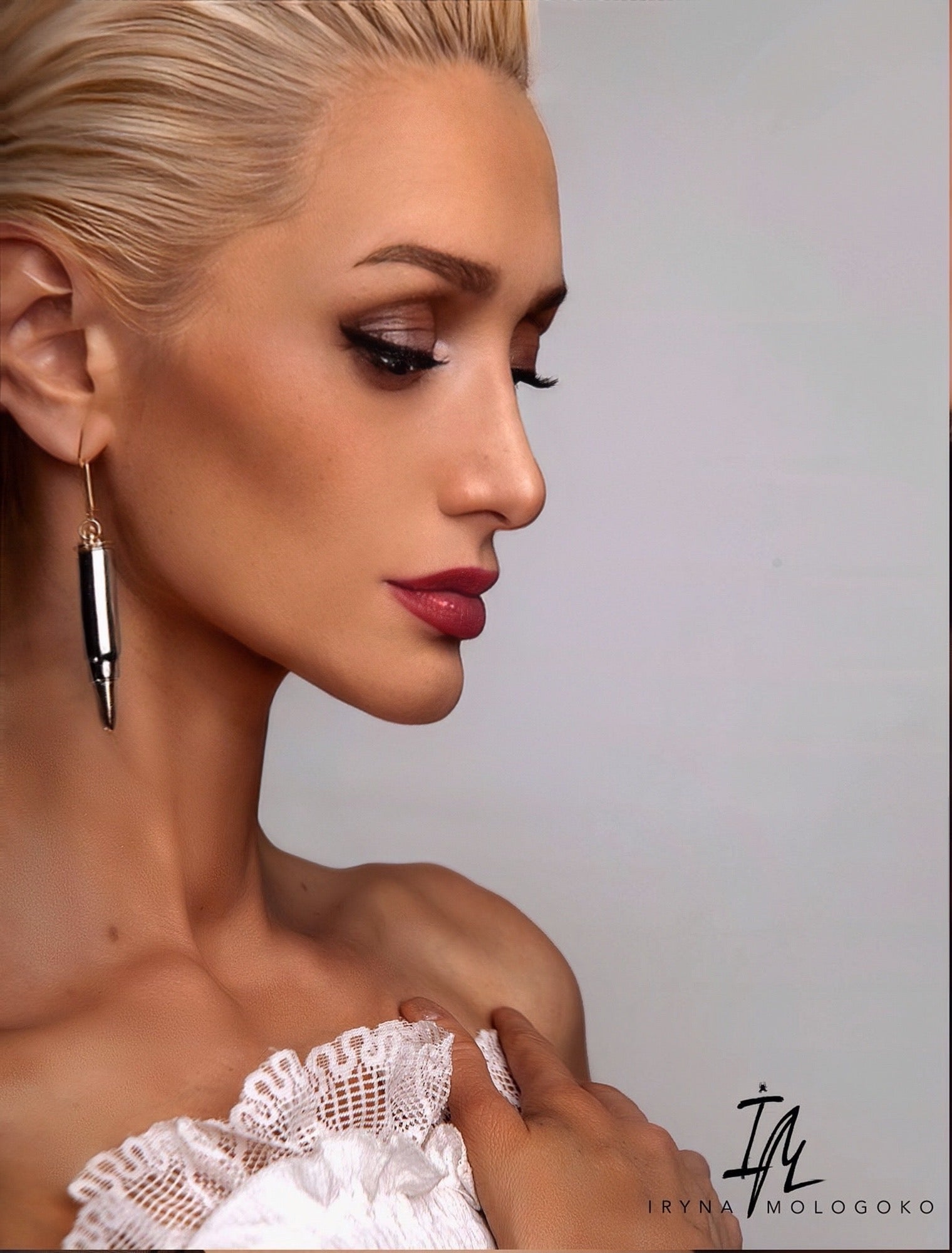 Bullet Dangle Silver And Gold Unique Earrings - Mologoko Couture