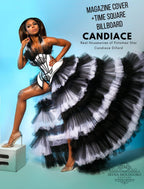 The Chapel Window Tulle Black and White Overskirt - Mologoko Couture
