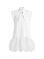 Matilda 10" Long Collar Bubble Midi Dress
