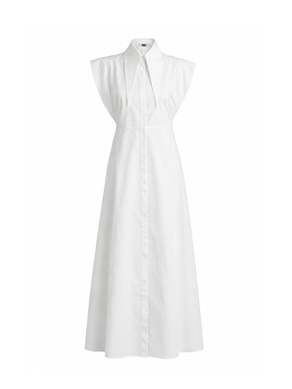 Matilda 10" Long Collar Maxi Shirt Dress