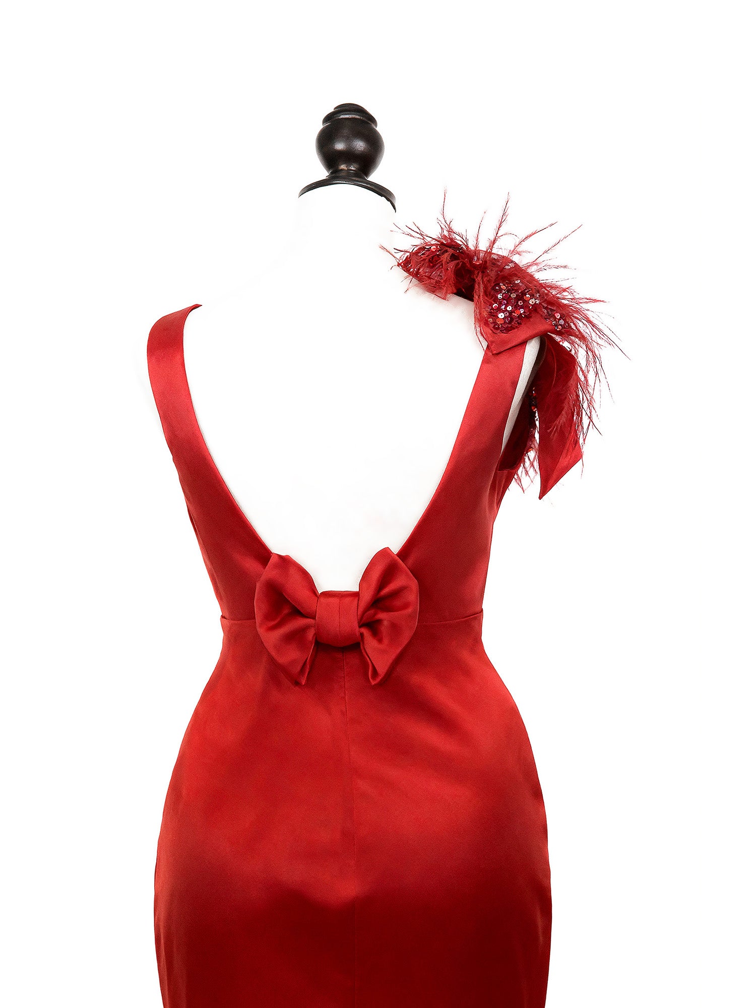 Margot Taffeta Evening Mermaid Slit Skirt Gown