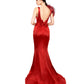 Margot Taffeta Evening Mermaid Slit Skirt Gown