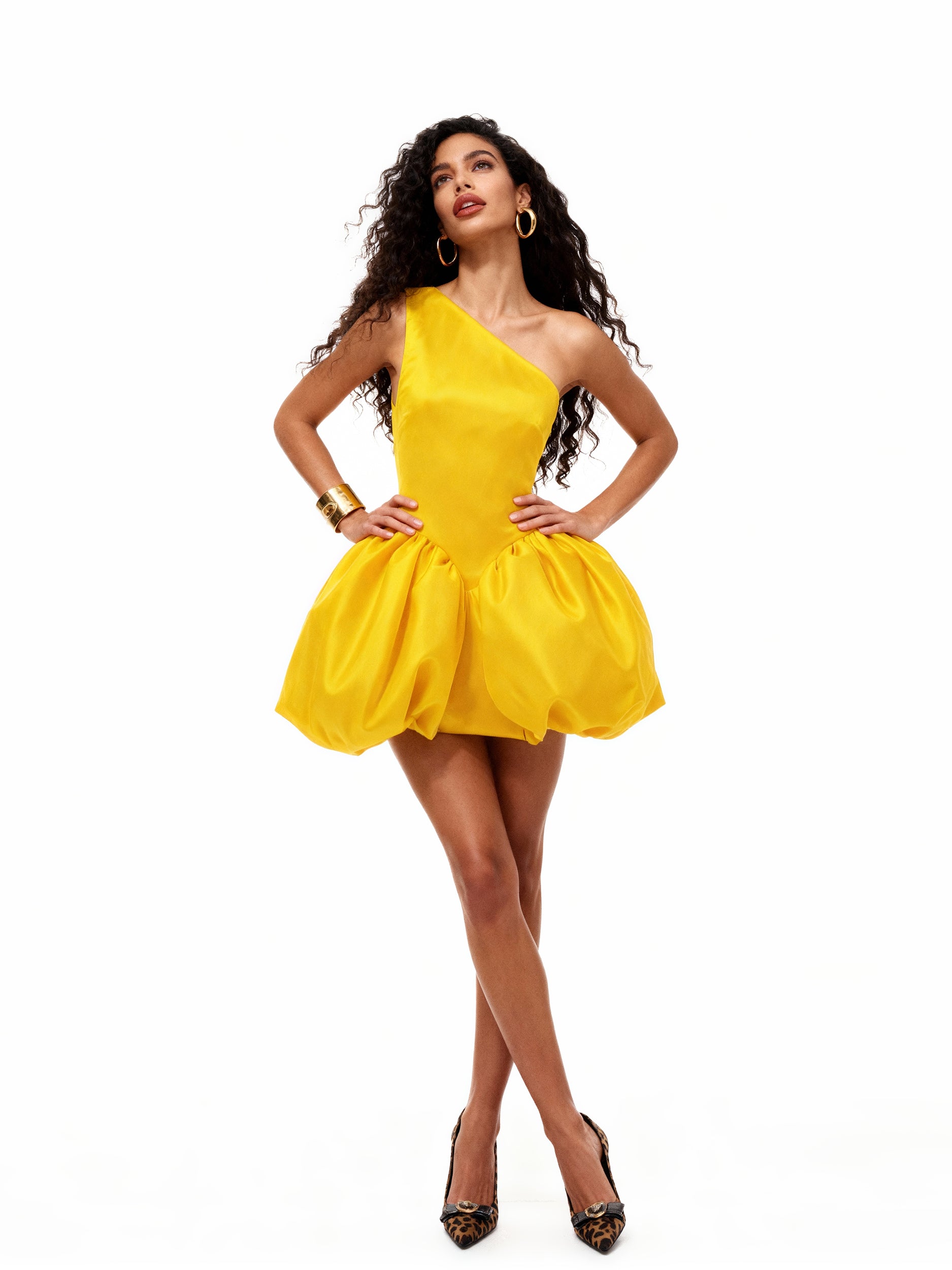 Milana Bubble Skirt Mini Dress