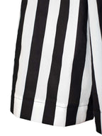 High-Waisted Striped Cotton Maxi Skirt