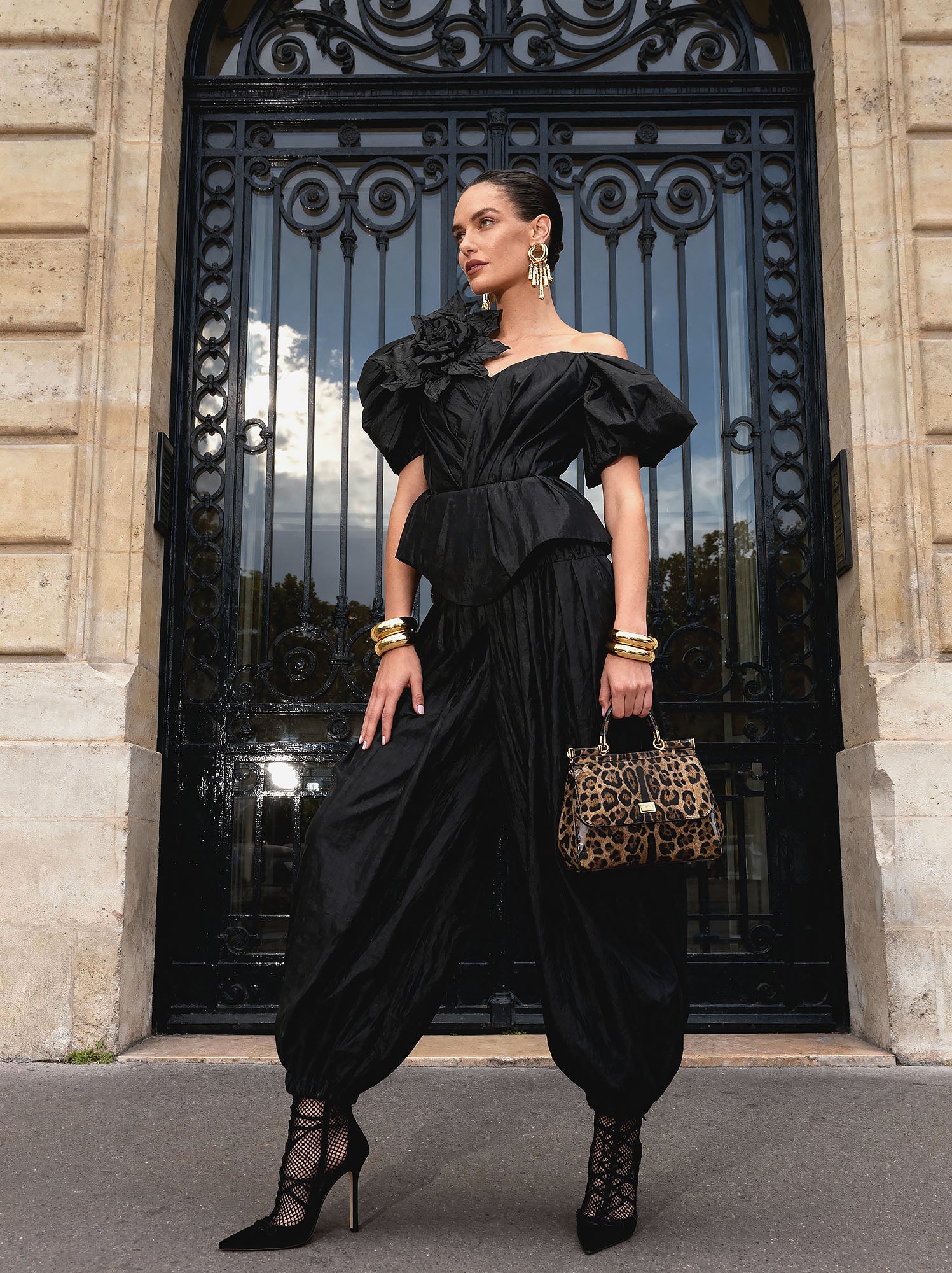 Silk Taffeta Aladdin Ballon Trousers