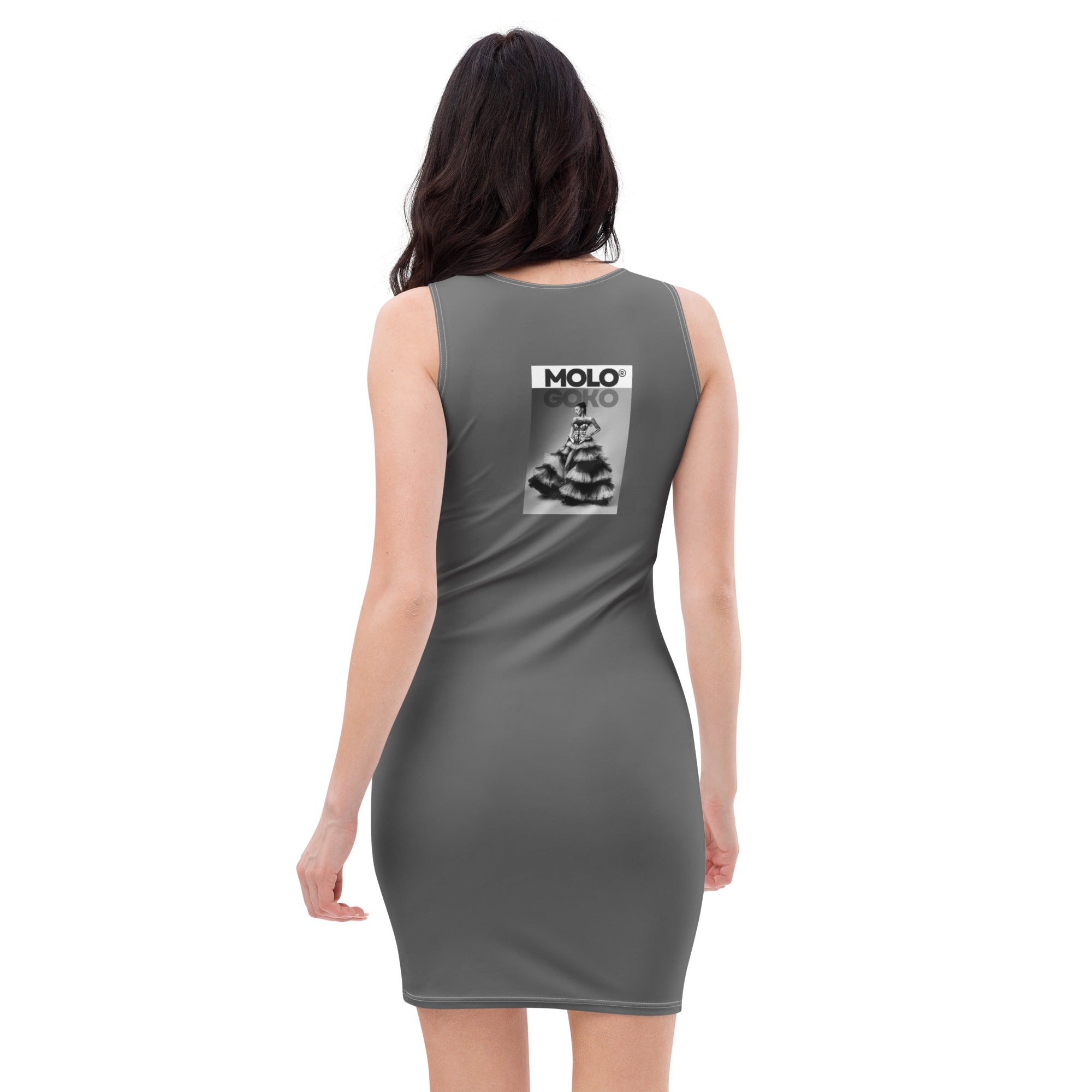 Chapel Window Photo Bodycon Mini Dress - Mologoko Couture