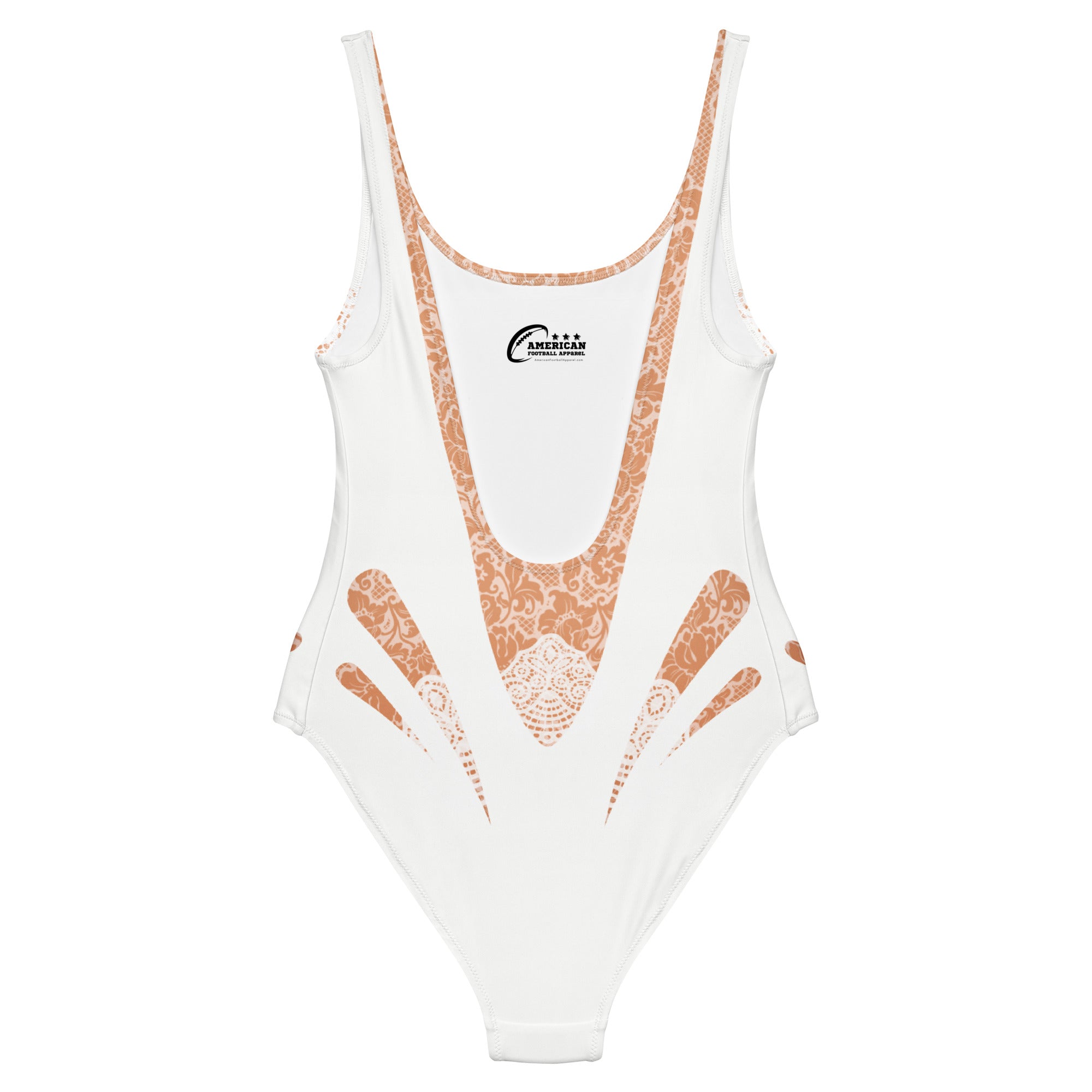 White Lace One-Piece Swimsuit - Mologoko Couture