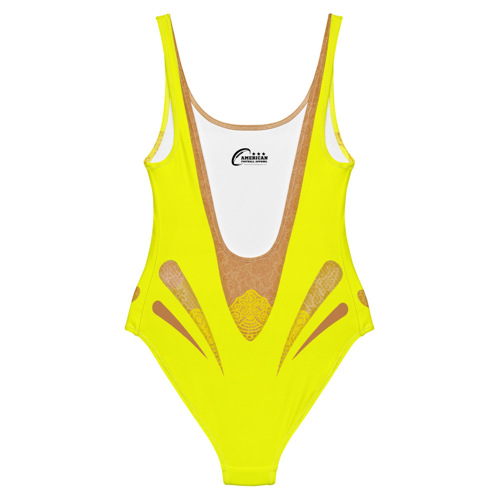Yellow Lace One-Piece Swimsuit - Mologoko Couture