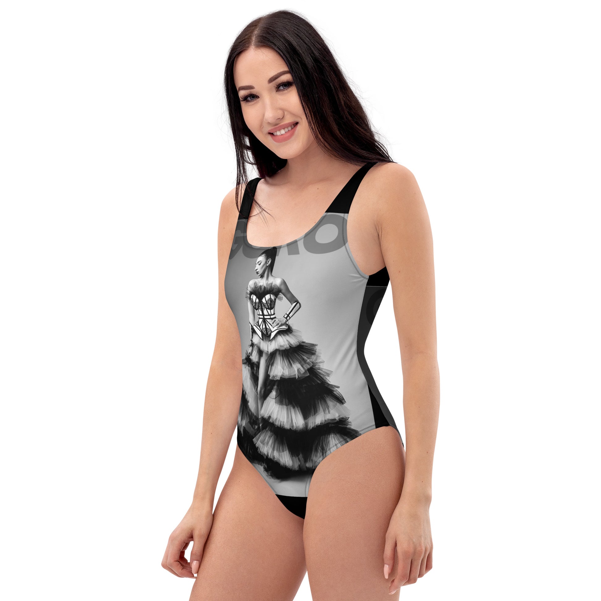 Chapel Window Photo One-Piece Swimsuit - Mologoko Couture