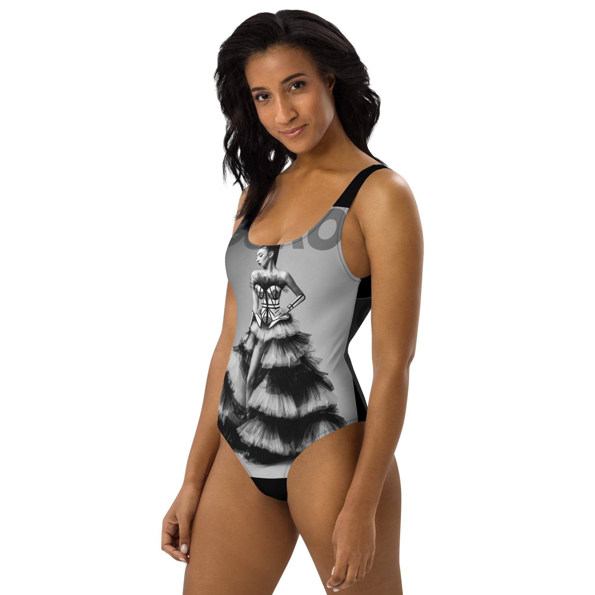 Chapel Window Photo One-Piece Swimsuit - Mologoko Couture