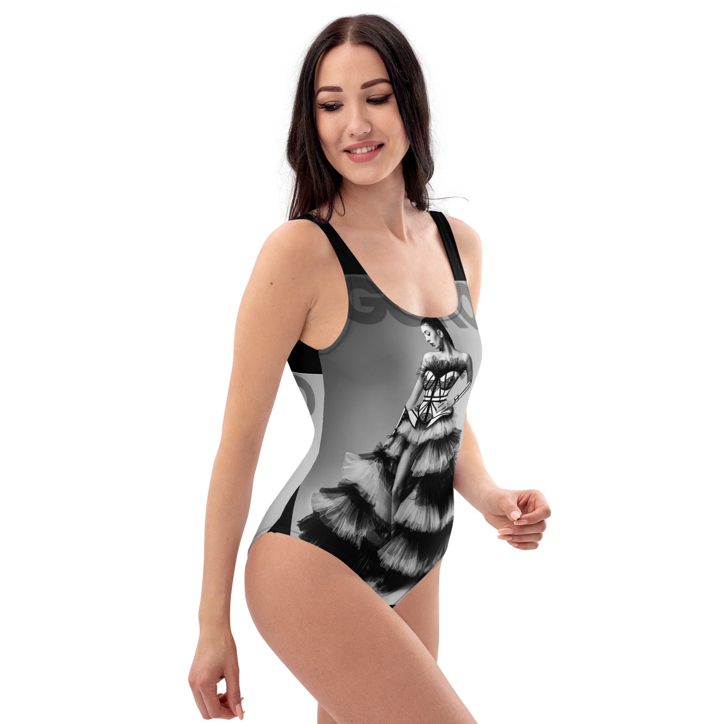 Chapel Window Photo One-Piece Swimsuit - Mologoko Couture
