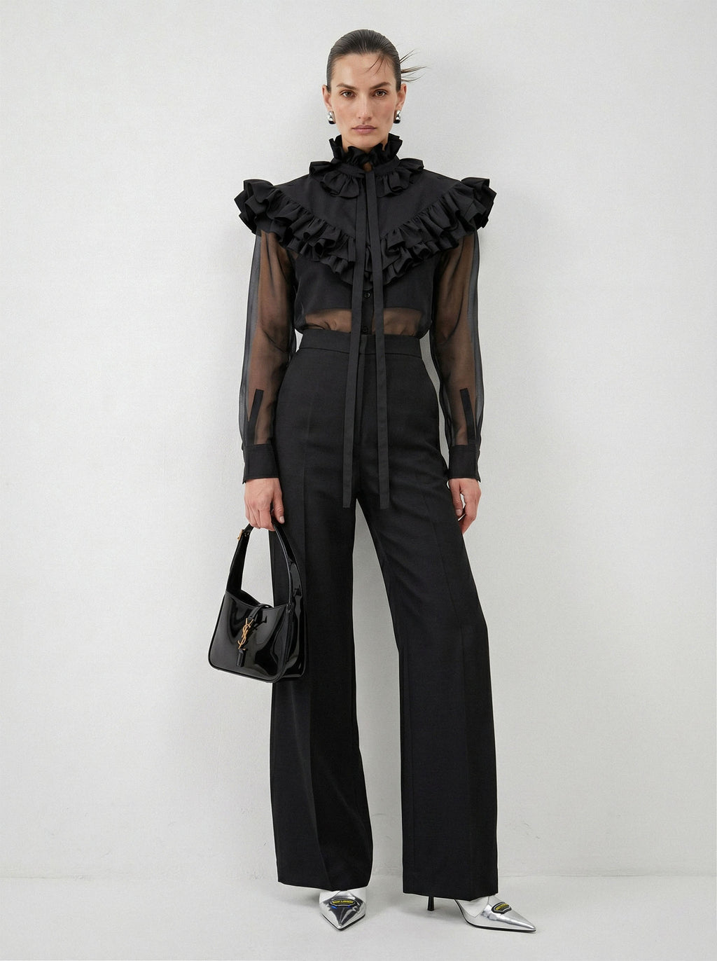 The Poet Cascading Ruffle Detachable Collar