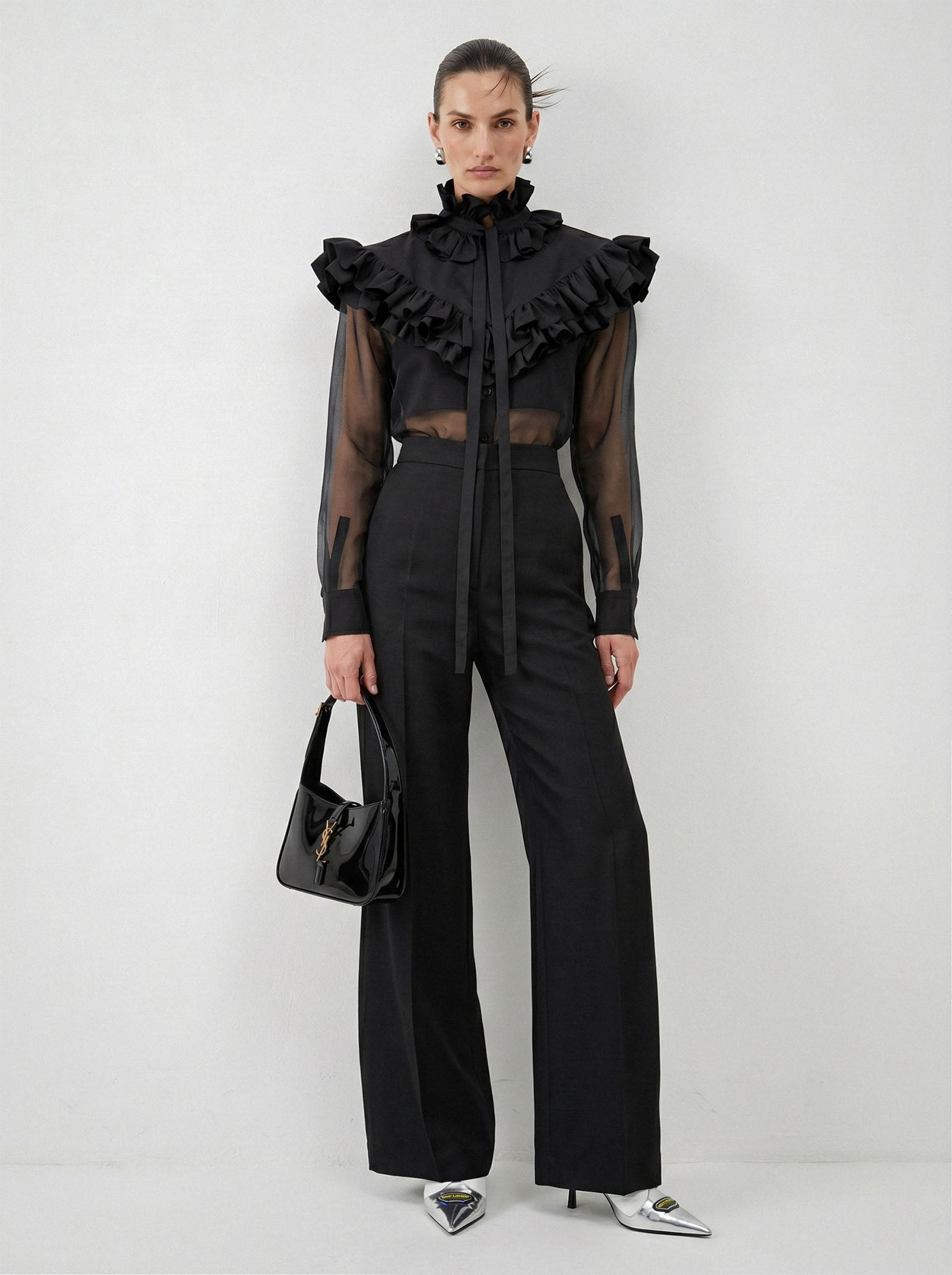 The Poet Cascading Ruffle Detachable Collar
