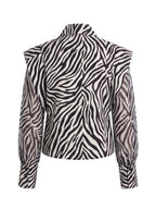 Blanca Long Sleeves Shirt in Zebra