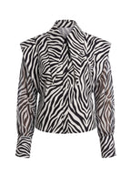 Blanca Long Sleeves Shirt in Zebra