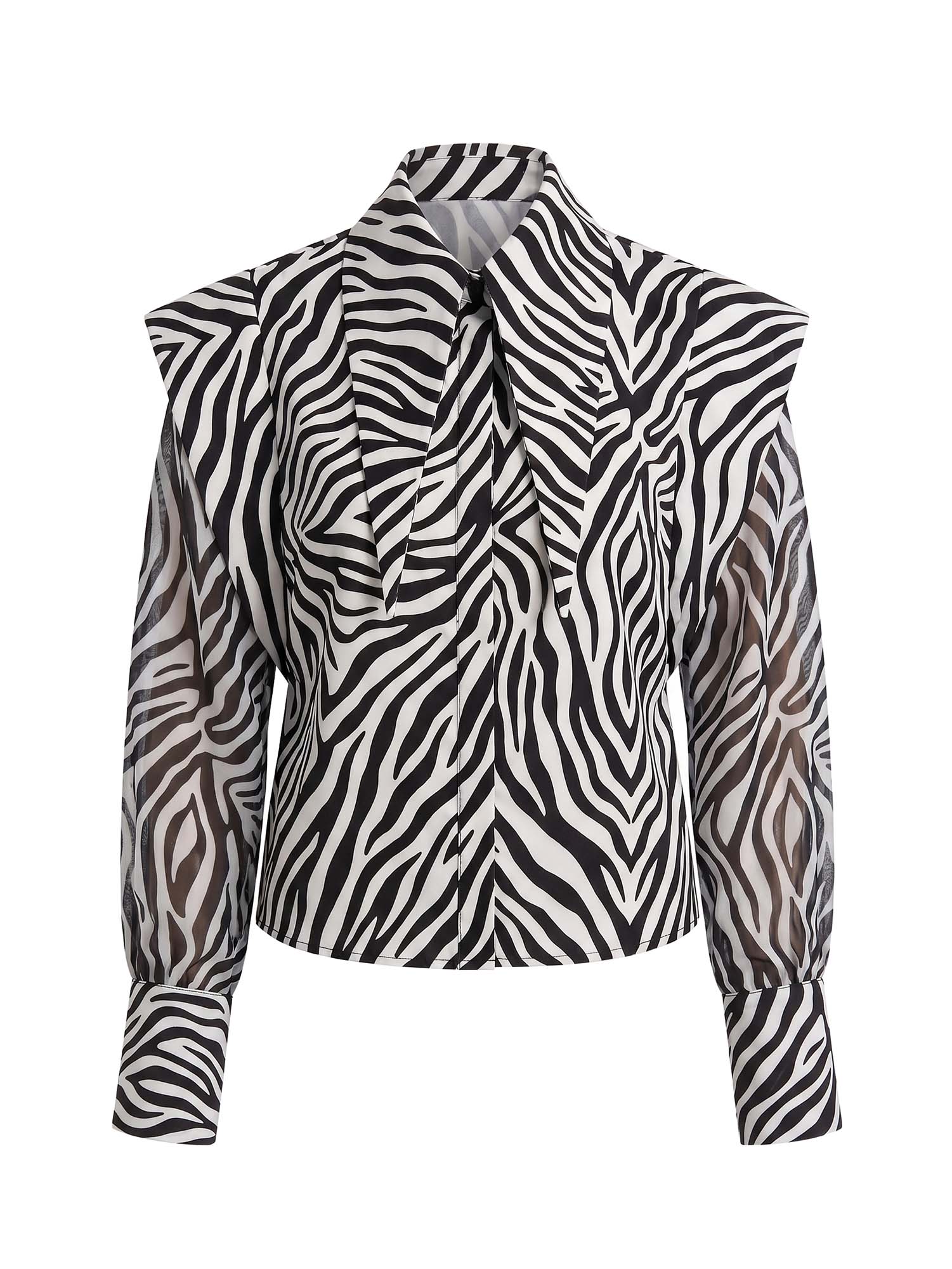Blanca Long Sleeves Shirt in Zebra