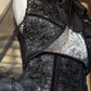Embroidered Semi Sheer Large Tulle Sleeves Black Bolero Jacket - Mologoko Couture