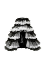 The Chapel Window Tulle Black and White Overskirt