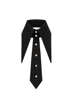 Tuxedo Detachable Collar with Tie and Rhinestones