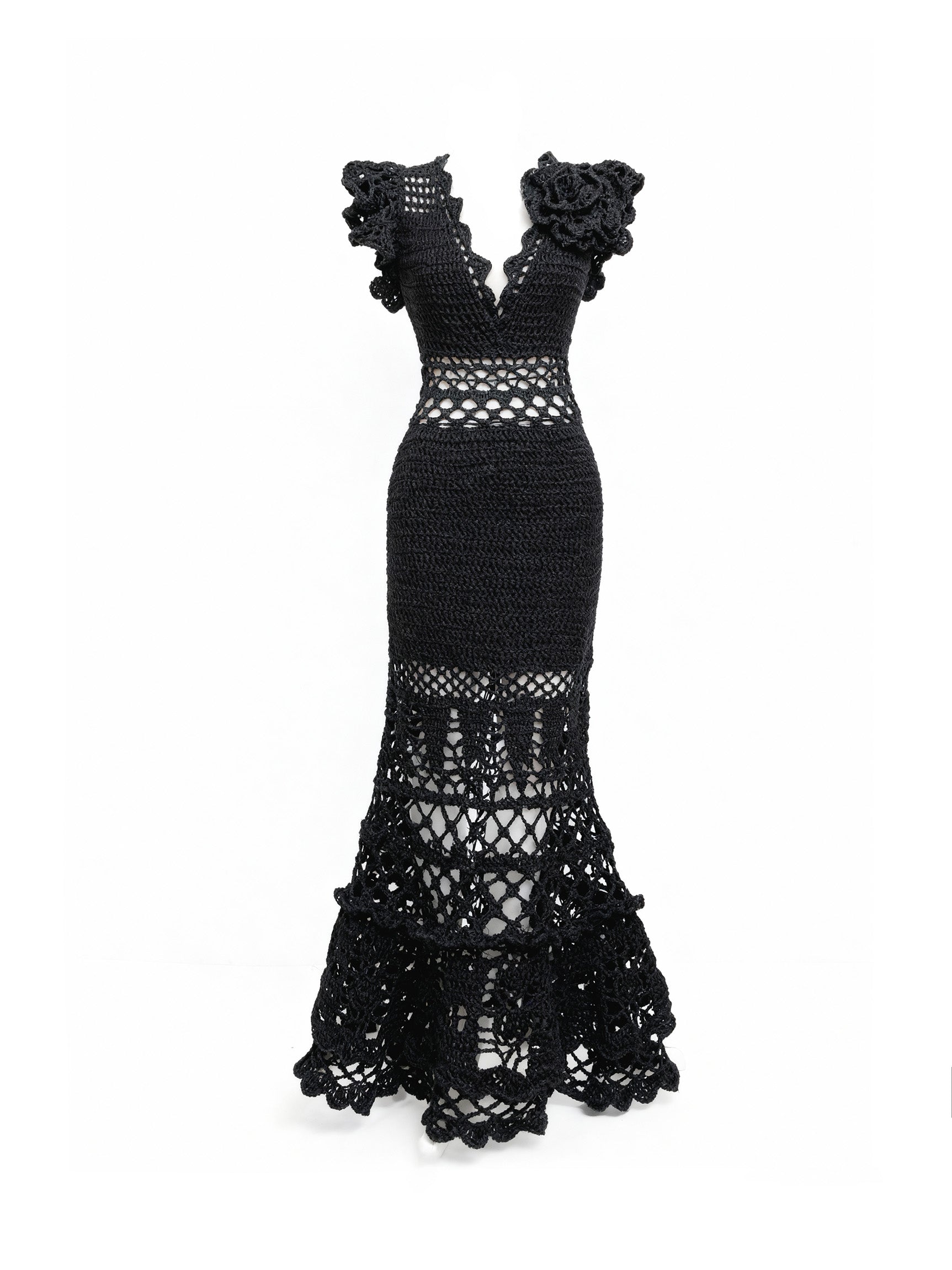 Blossom Crochet Maxi Dress Mologoko Couture Blossom Crochet Maxi Dress Mologoko Couture