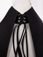 Large Removable Pointy Collar with Lacing
