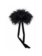 Detachable Puffy Collar with Velvet Ties