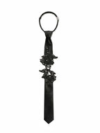 The Baroness 17" Lace Beaded Tie