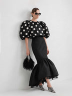 The Mademoiselle Bubble Crop Top