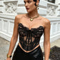The Chapel Window Butterfly Bustier in Black