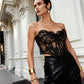 The Chapel Window Butterfly Bustier in Black