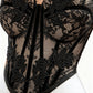 The Chapel Window Butterfly Bustier in Black
