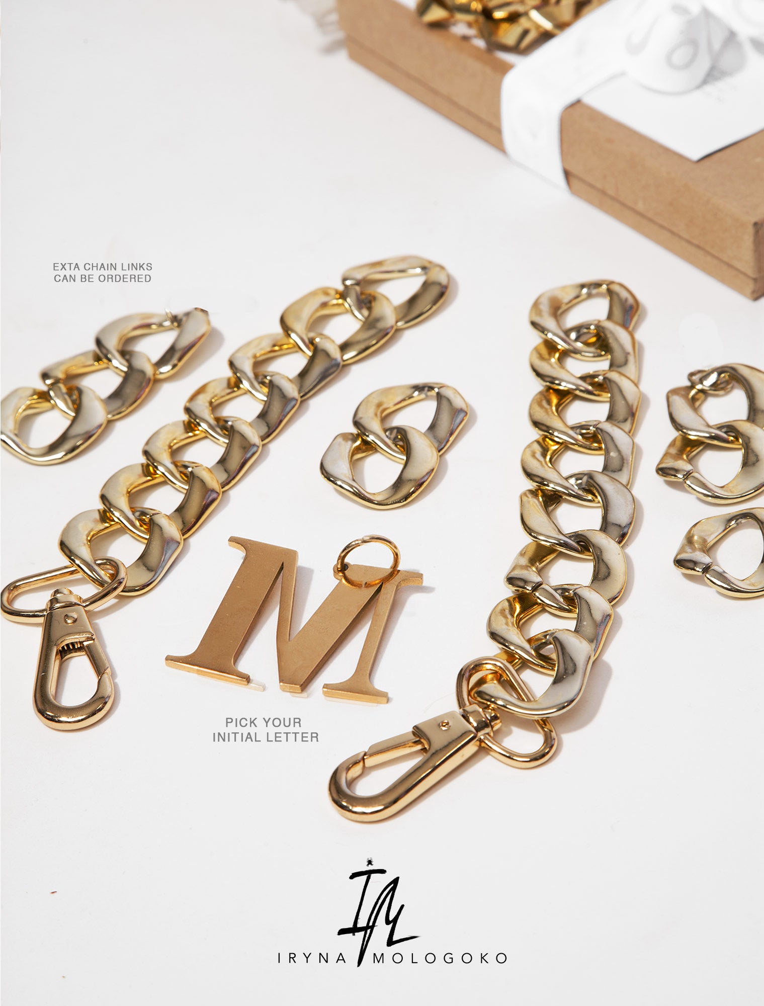 Chunky Personalized Monogram Initial Necklace Transformer