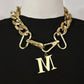 Chunky Personalized Monogram Initial Necklace Transformer