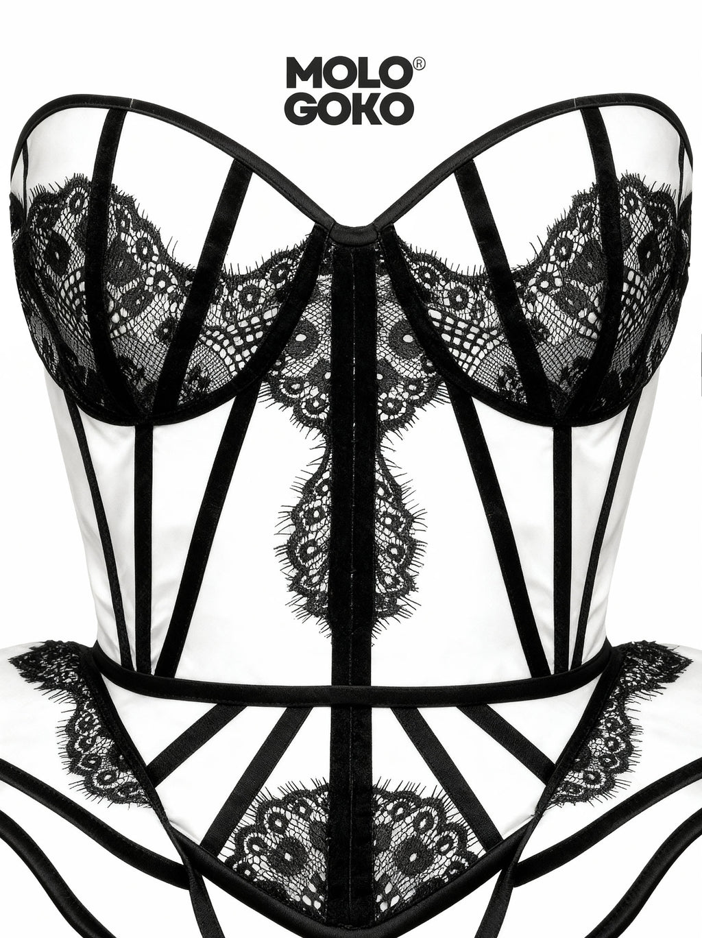 Chapel Window Corset White