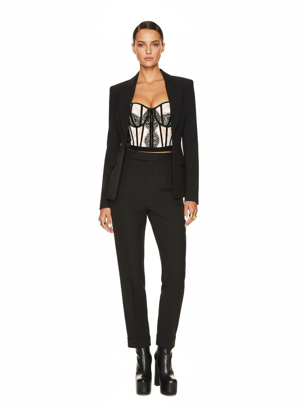 The Chapel Window Bustier White Lace