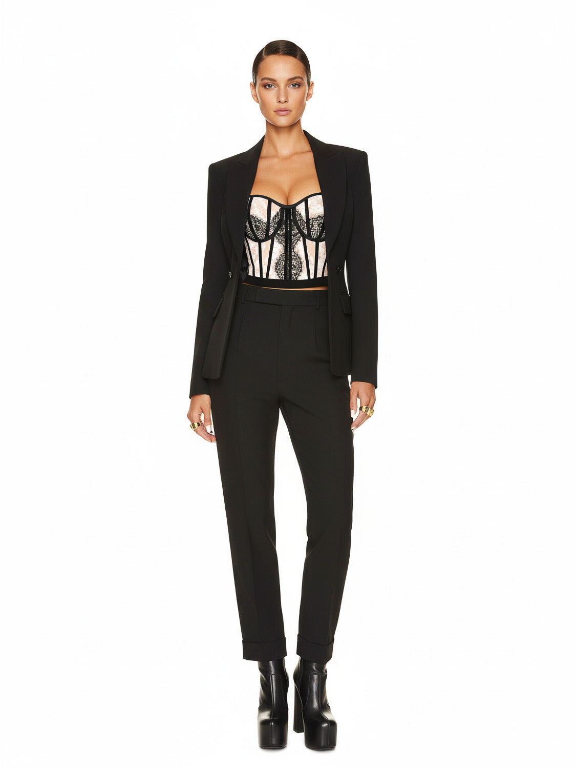 The Chapel Window Bustier White Lace