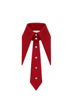 Tuxedo Detachable Collar with Tie and Rhinestones