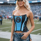 Carolina Panthers Football Team Corset Bustier Top