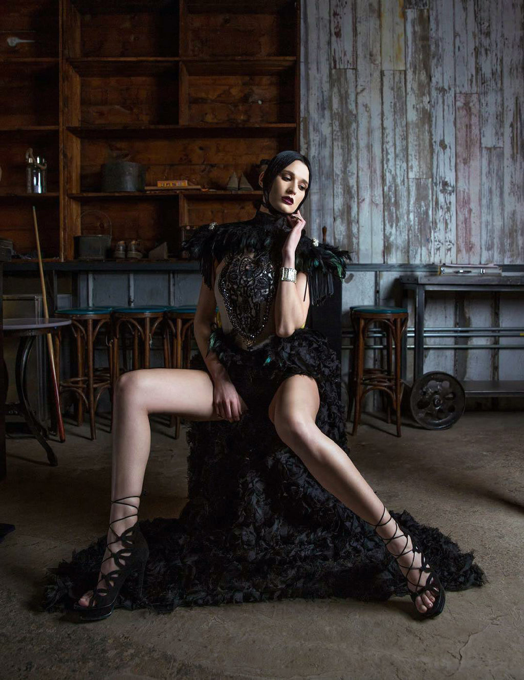 Black Queen, Queen of the Damned, Halloween Costume, Vampire, House of the Dragon - Mologoko Couture