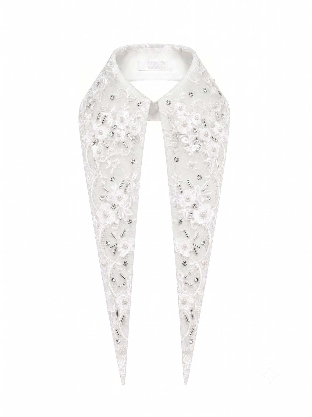 The Baroness 14” Long Couture Beaded Collar