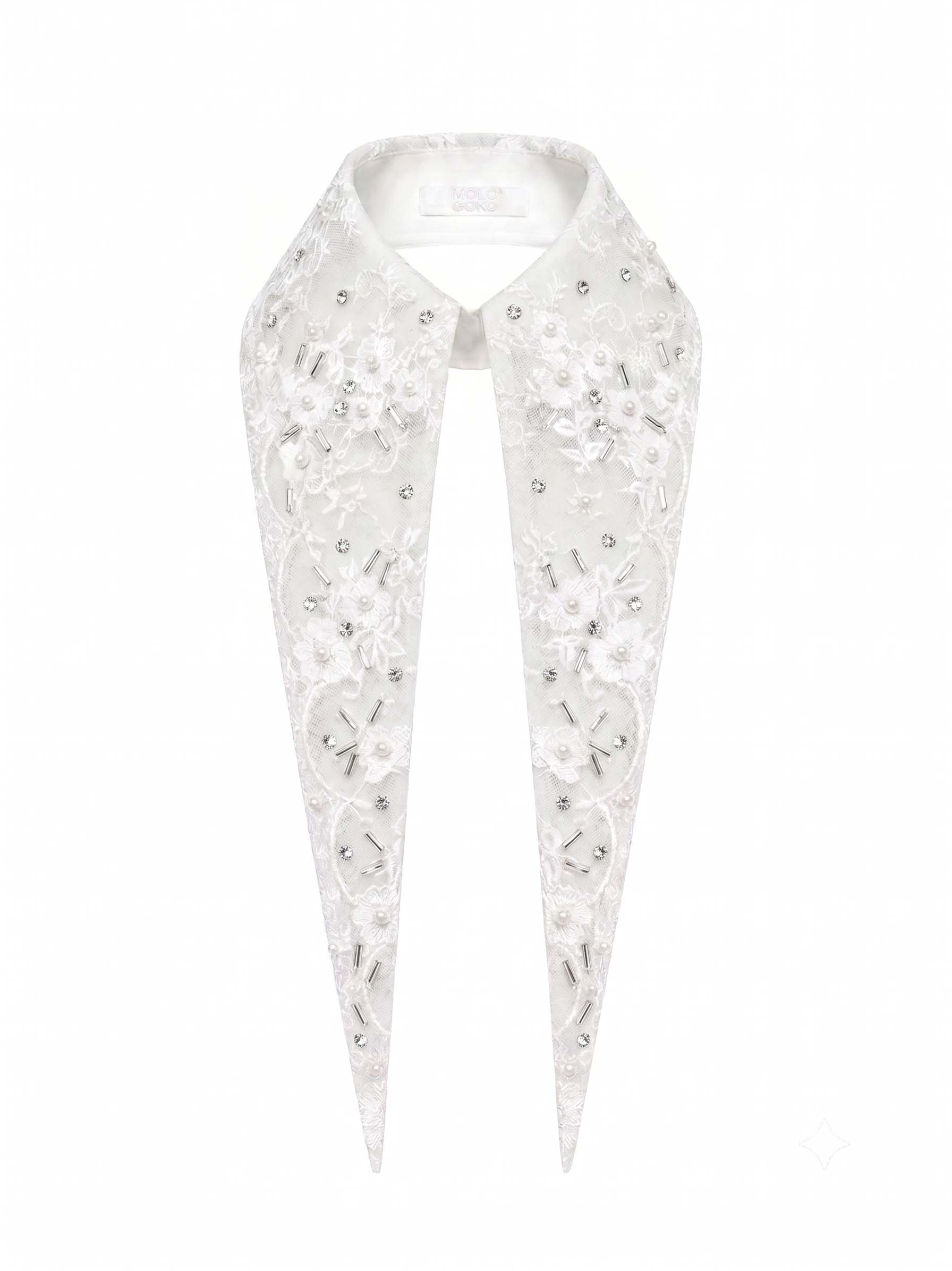 The Baroness 14” Long Couture Beaded Collar