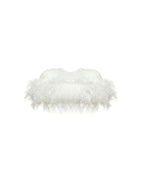 Sequin And Ostrich Feathers Shoulder Cover