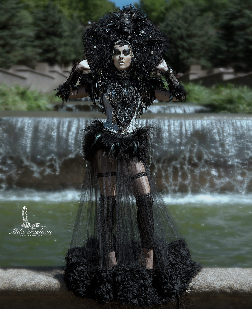 Black Queen, Queen of the Damned, Halloween Costume, Vampire, House of the Dragon - Mologoko Couture
