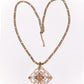Dominique Reversible Handbeaded Lace Large Luxurious Pendant Necklace - Mologoko Couture