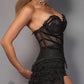 Chapel Window Corset Black - Mologoko Couture