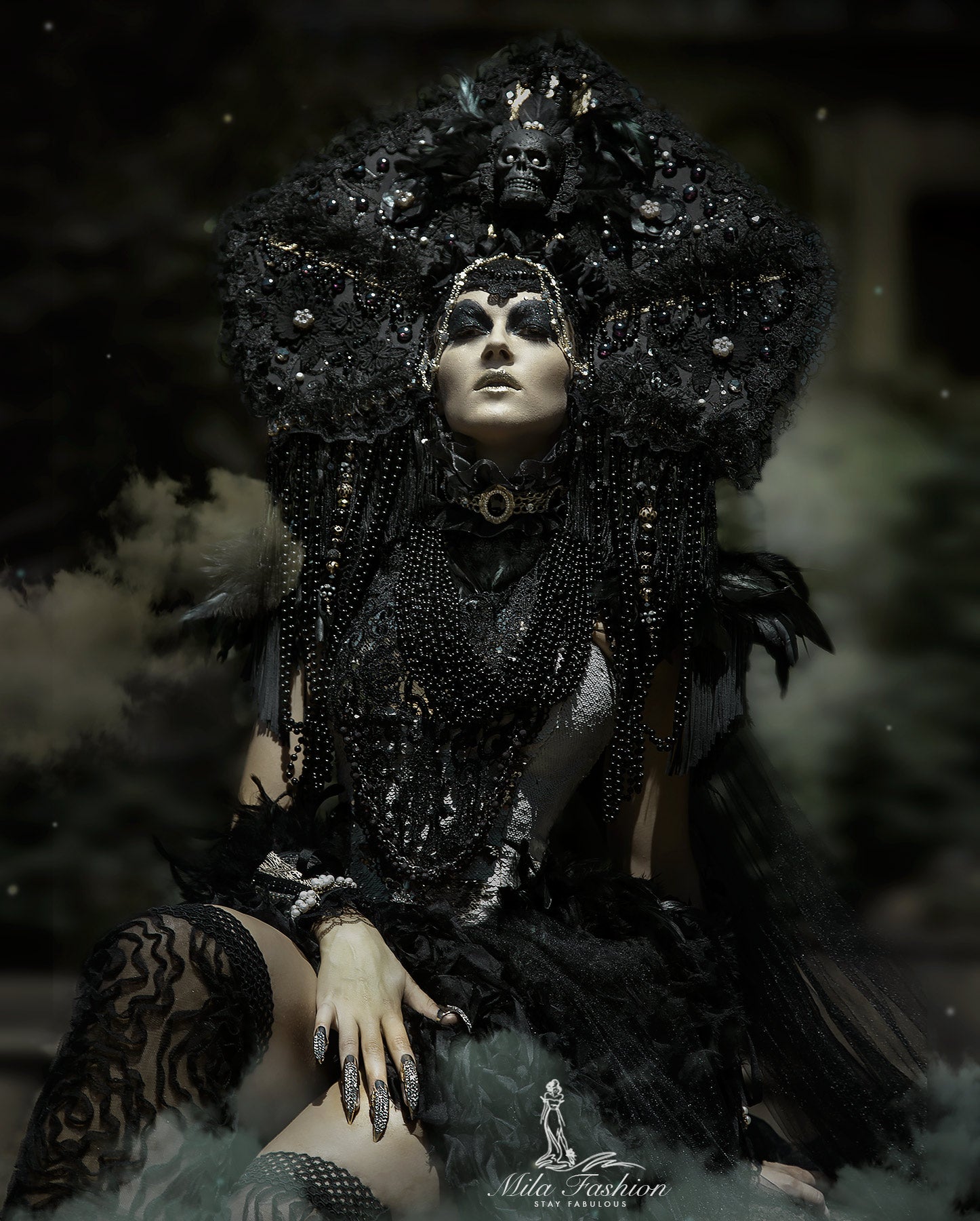 Black Queen, Queen of the Damned, Halloween Costume, Vampire, House of the Dragon - Mologoko Couture